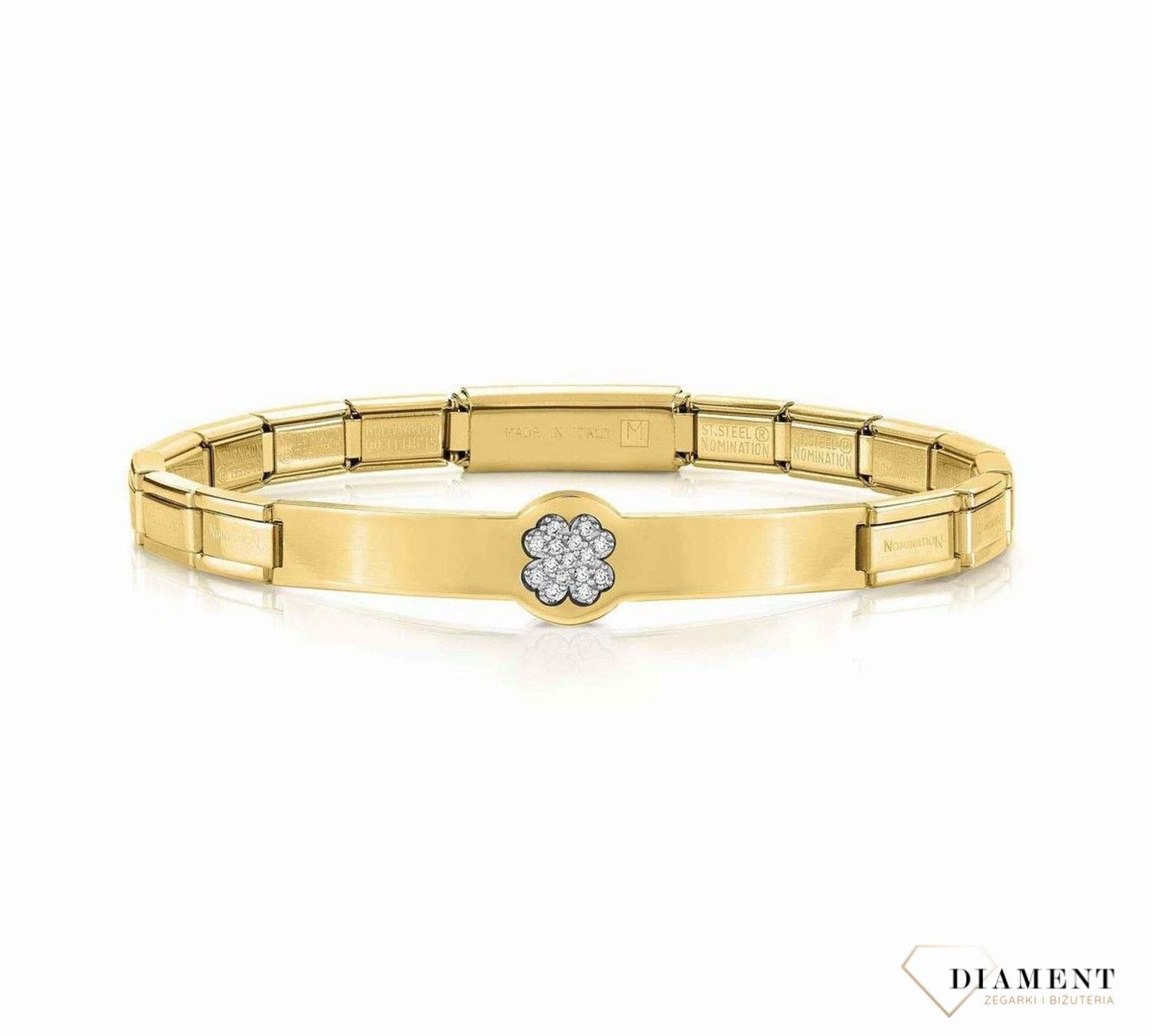 Bransoletka Nomination Trendsetter Pavé Koniczynka 021136 006.jpg